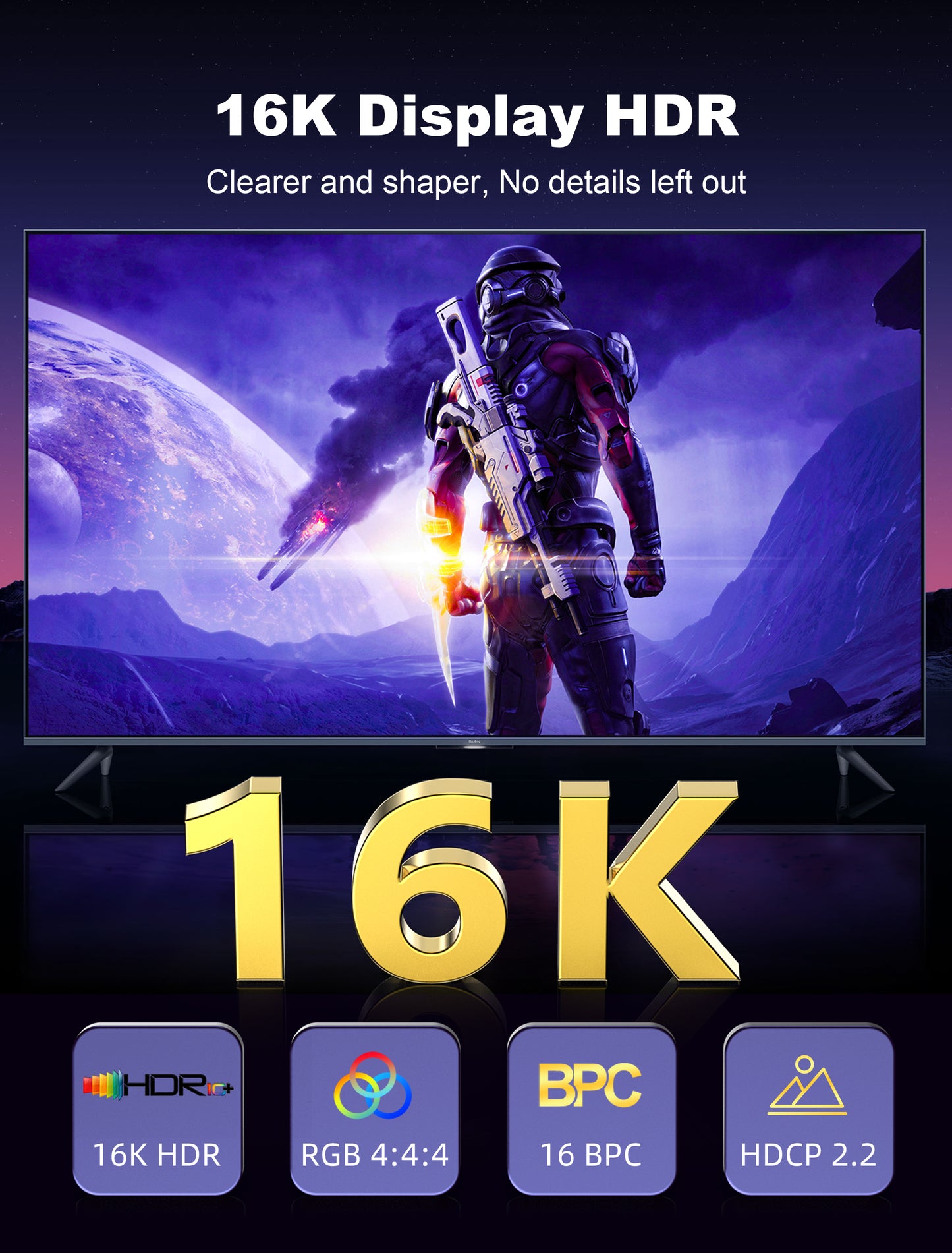 GenuineXER 16K DisplayPort Cable 2.1 80Gbps DP to DP – Supports 16K@60Hz, 8K@120Hz, 4K@240Hz, HDR, G-Sync, FreeSync, Nylon Braided, Gold-Plated for Laptop PC, HDTV, Projectors, Gaming Monitor | 2 Meter