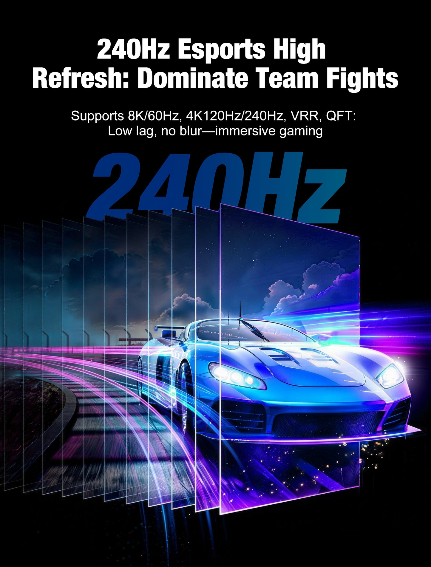 GenuineXER AOC 8K HDMI 2.1 Cable Active Optical, 48Gbps 8K@60Hz 4K@120Hz VRR ALLM eARC Dolby Atmos Gaming TV Projector Ultra High Speed | 10 Meter