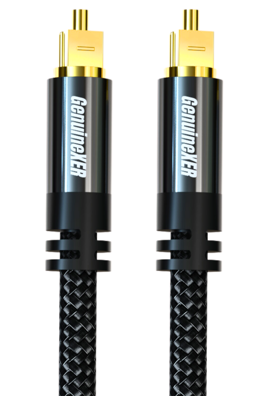 Premium Digital Optical Audio Toslink Cable With 8 Channels (5.1 & 7.1) Gold Plated & Nylon Braided | Compatible For Tv, Home Theatres, Sound Bar, PlayStation, XBox