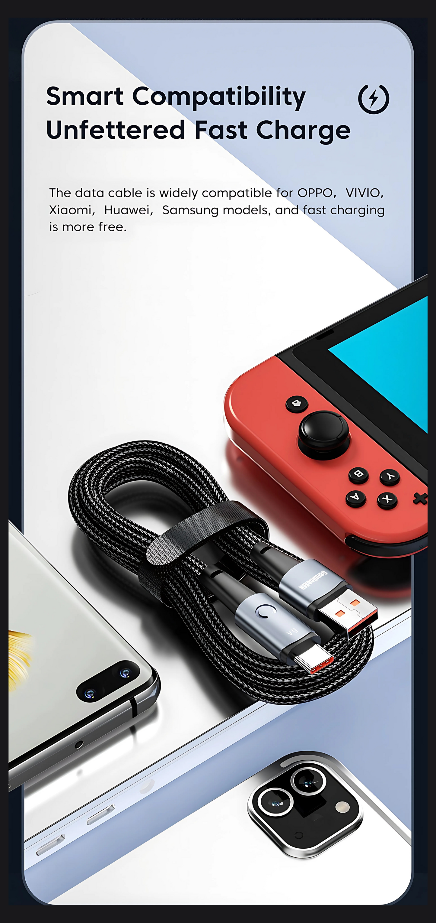 GenuineXER USB-A to Type-C Cable | 60W Fast Charging & 480Mbps Data Sync | Cotton Braided USB-C Cable with LED Light Indicator | Aluminium Alloy Shell, Durable & Safe Charging | 1 Meter