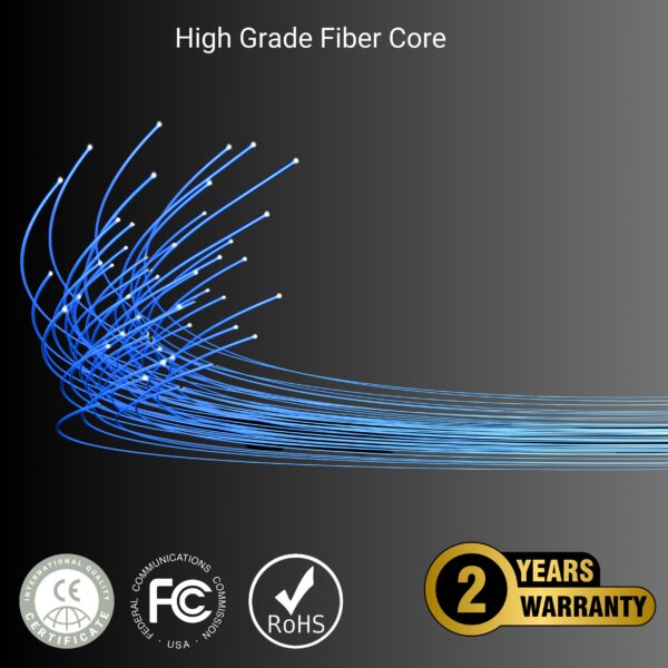 GenuineXER Premium Digital Optical Audio Toslink Cable With 8 Channels  (5.1 & 7.1) 24K Gold Plated & Nylon Braided | Compatible For Tv, Home Theater, Sound Bar, PlayStation, XBox - Image 4